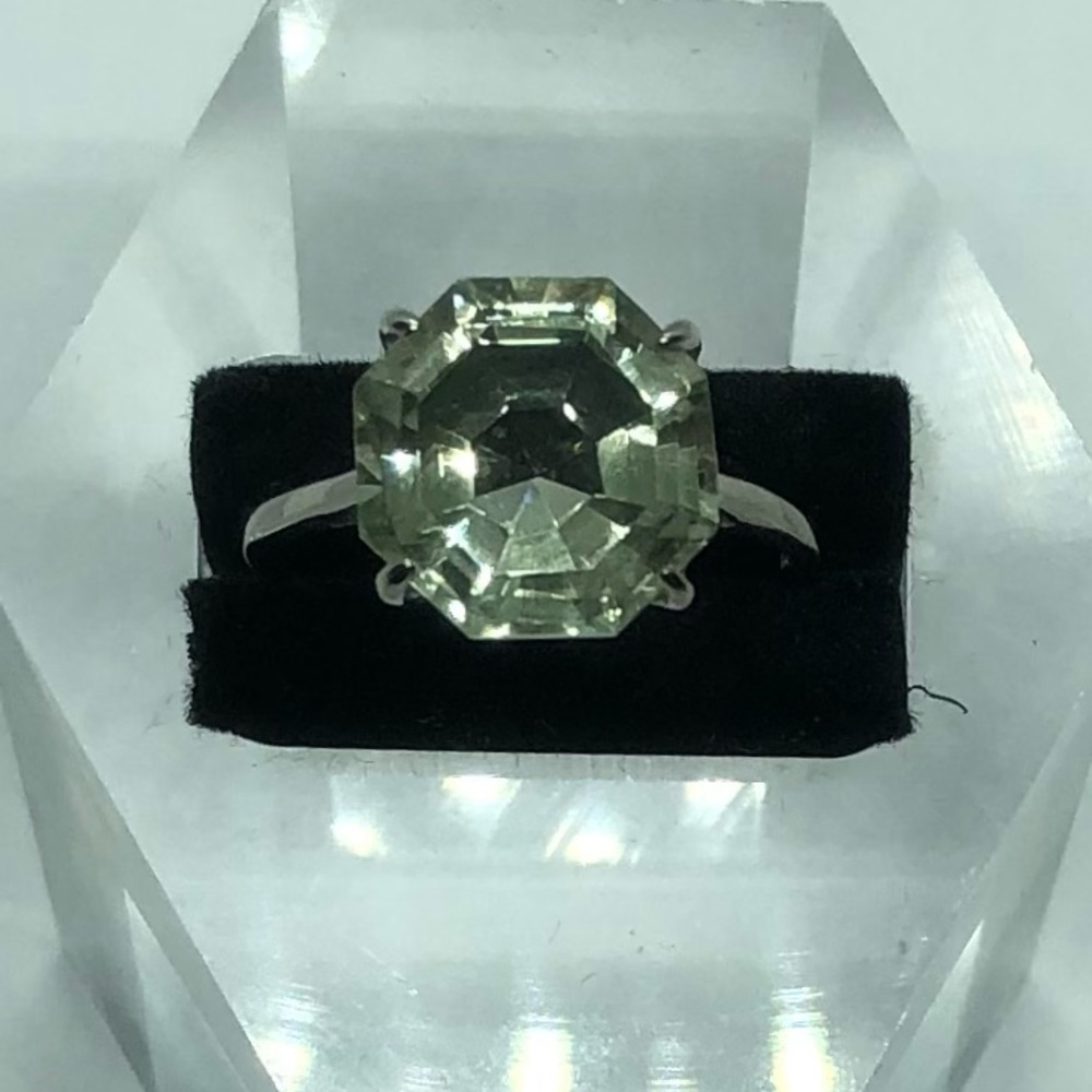 Montezuma Prasiolite 925 Solitaire - Picture 2 of 4